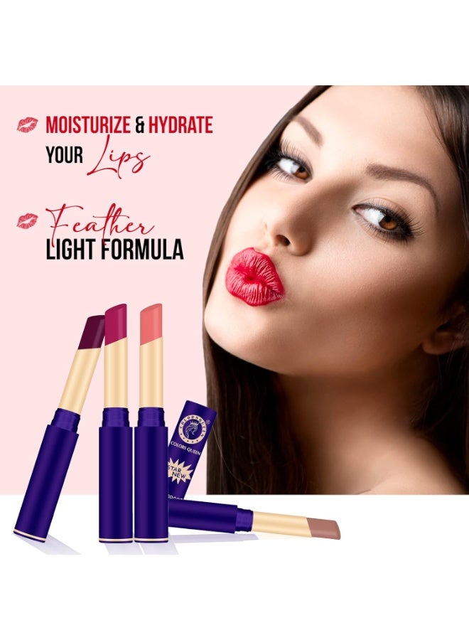 Colors Queen Queen Lips Matte Lipstick 2.4 g | Long Lasting Lipstick Waterproof Highly Pigmented with Smooth Application | Smudge Proof Lipstick for Women (19 - Rani) - Image 3